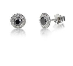 עגילי זהב ויהלומים mc8100BD